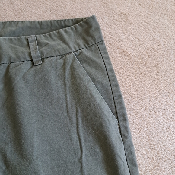 Patagonia Cropped Pants Green Womens Size 8 Organic Cotton Chino As Is Condition - Picture 4 of 15